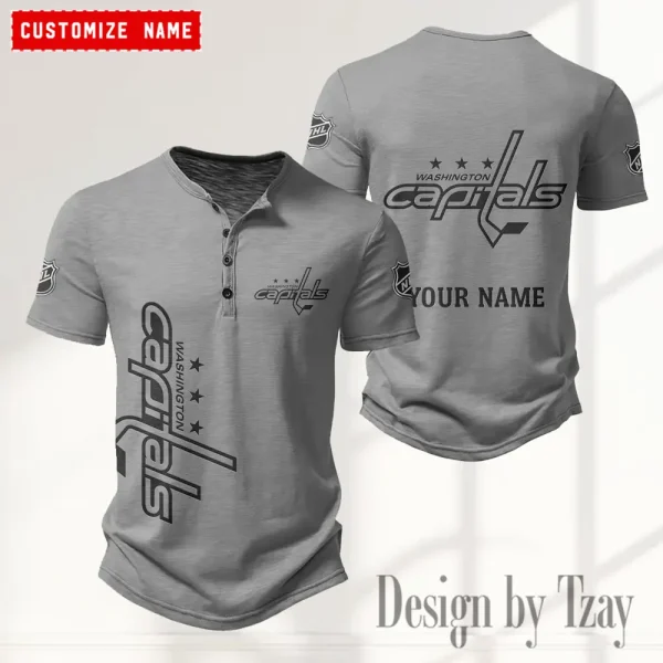 Washington Capitals NHL Men’s Button Designer T-Shirts New Fashion 2025 ANZMBHCTS127 - Image 4