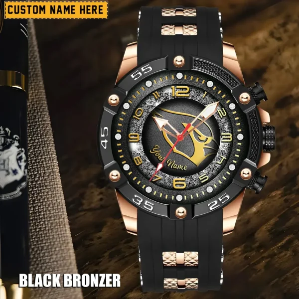Arizona Cardinals Mens Silicone Waterproof Date Fashion WristWatch ANZSSFWW098