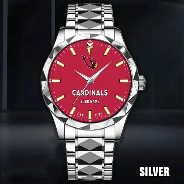 Arizona Cardinals Men Watch Classic Business Calendar Week Stainless Steel Waterproof MTTDMW417 - Image 3