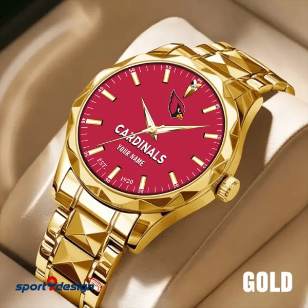 Arizona Cardinals Men Watch Classic Business Calendar Week Stainless Steel Waterproof MTTDMW417 - Image 4