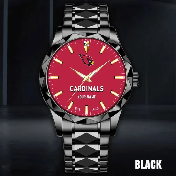 Arizona Cardinals Men Watch Classic Business Calendar Week Stainless Steel Waterproof MTTDMW417 - Image 5