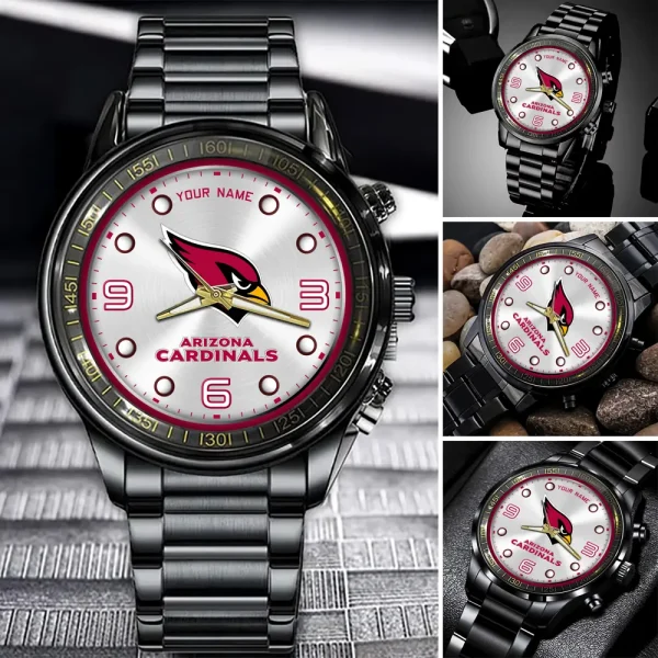 Arizona Cardinals Fashion Stainless Steel Men Watch 2025 ANZFSSWG001