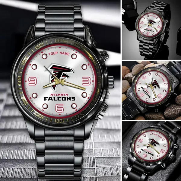 Atlanta Falcons Fashion Stainless Steel Men Watch 2025 ANZFSSWG002