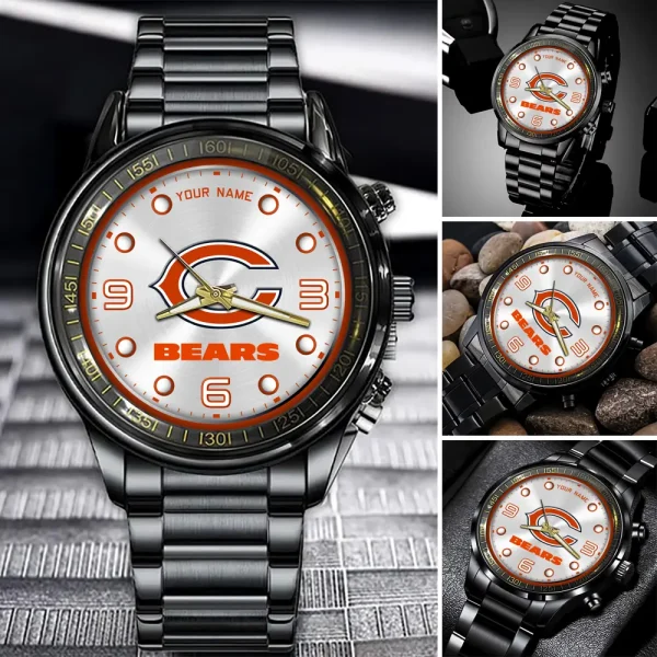Chicago Bears Fashion Stainless Steel Men Watch 2025 ANZFSSWG006