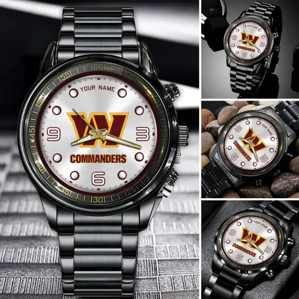 Washington Commanders Fashion Stainless Steel Men Watch 2025 ANZFSSWG009