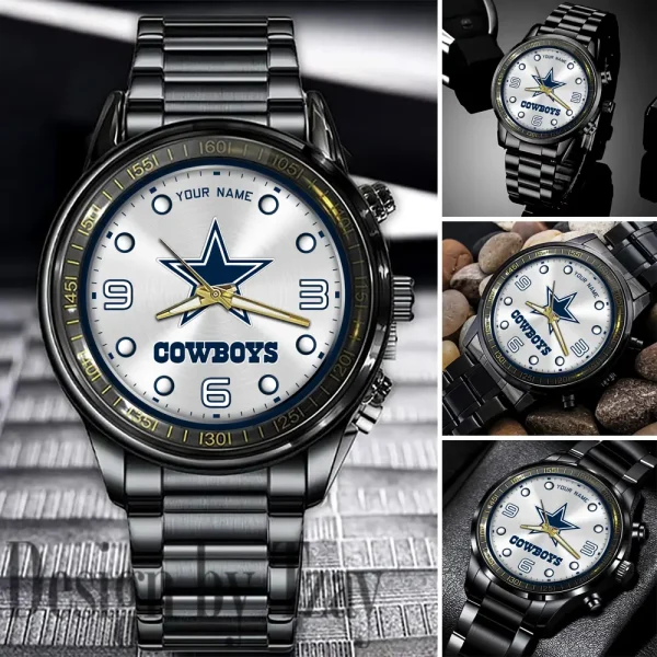 Dallas Cowboys Fashion Stainless Steel Men Watch 2025 ANZFSSWG010