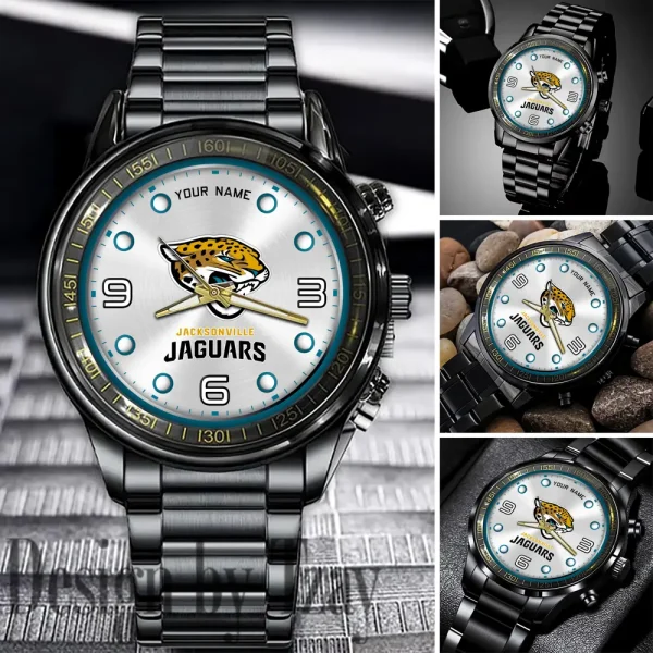Jacksonville Jaguars Fashion Stainless Steel Men Watch 2025 ANZFSSWG016
