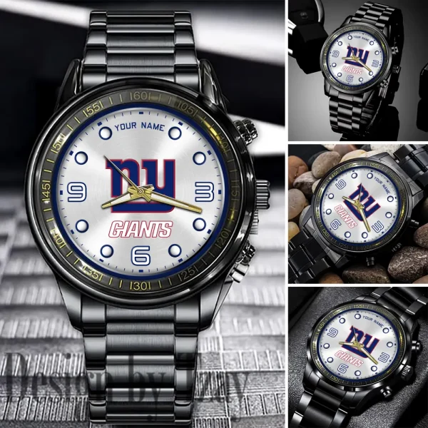 New York Giants Fashion Stainless Steel Men Watch 2025 ANZFSSWG025
