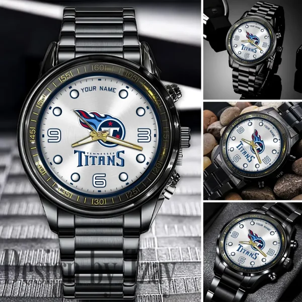 Tennessee Titans Fashion Stainless Steel Men Watch 2025 ANZFSSWG028