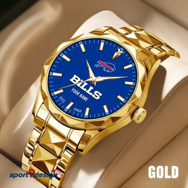 Buffalo Bills Men Watch Classic Business Calendar Week Stainless Steel Waterproof MTTDMW420 - Image 4