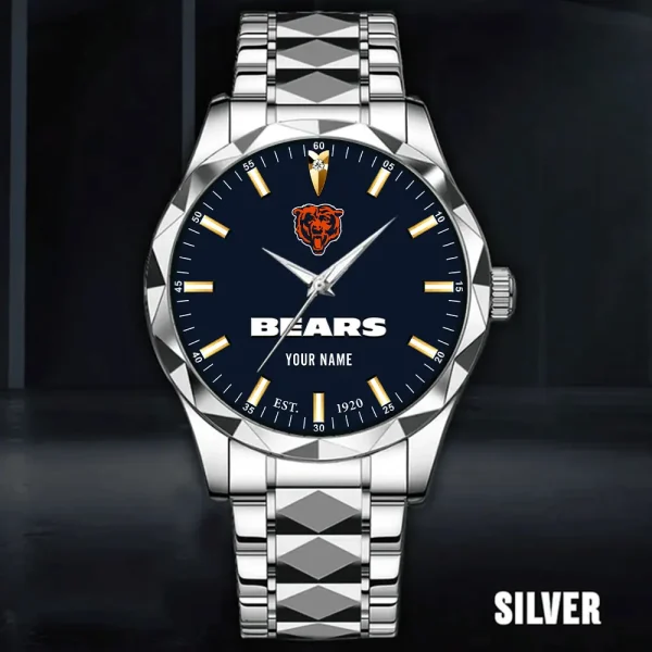 Chicago Bears Men Watch Classic Business Calendar Week Stainless Steel Waterproof MTTDMW422 - Image 4