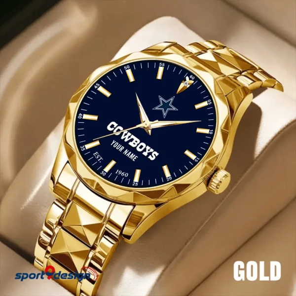 Dallas Cowboys Men Watch Classic Business Calendar Week Stainless Steel Waterproof MTTDMW425 - Image 3