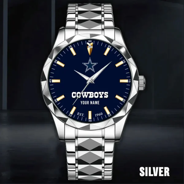 Dallas Cowboys Men Watch Classic Business Calendar Week Stainless Steel Waterproof MTTDMW425 - Image 4