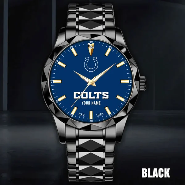 Indianapolis Colts Men Watch Classic Business Calendar Week Stainless Steel Waterproof MTTDMW430 - Image 5