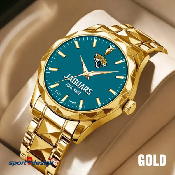 Jacksonville Jaguars Men Watch Classic Business Calendar Week Stainless Steel Waterproof MTTDMW431 - Image 3