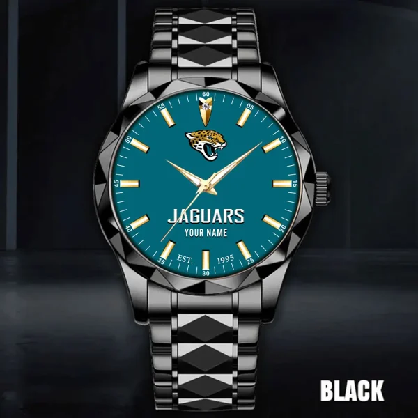 Jacksonville Jaguars Men Watch Classic Business Calendar Week Stainless Steel Waterproof MTTDMW431 - Image 4