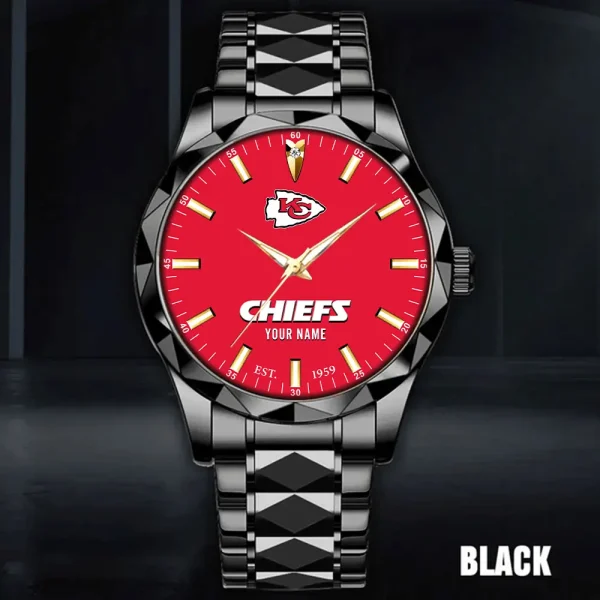 Kansas City Chiefs Men Watch Classic Business Calendar Week Stainless Steel Waterproof MTTDMW432 - Image 4