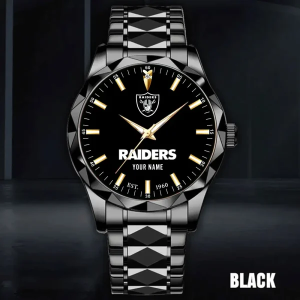 Las Vegas Raiders Men Watch Classic Business Calendar Week Stainless Steel Waterproof MTTDMW433 - Image 4