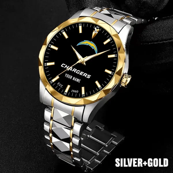 Los Angeles Chargers Men Watch Classic Business Calendar Week Stainless Steel Waterproof MTTDMW434