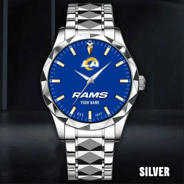 Los Angeles Rams Men Watch Classic Business Calendar Week Stainless Steel Waterproof MTTDMW435 - Image 5