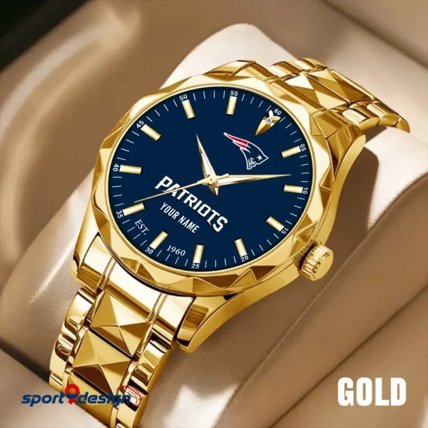 New England Patriots Men Watch Classic Business Calendar Week Stainless Steel Waterproof MTTDMW438 - Image 5
