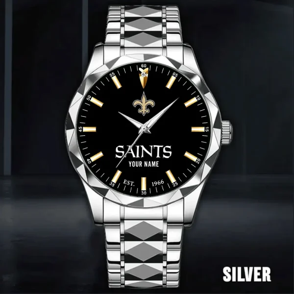 New Orleans Saints Men Watch Classic Business Calendar Week Stainless Steel Waterproof MTTDMW439 - Image 3