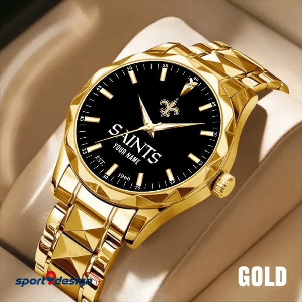 New Orleans Saints Men Watch Classic Business Calendar Week Stainless Steel Waterproof MTTDMW439 - Image 4