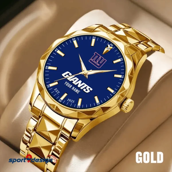 New York Giants Men Watch Classic Business Calendar Week Stainless Steel Waterproof MTTDMW440 - Image 3