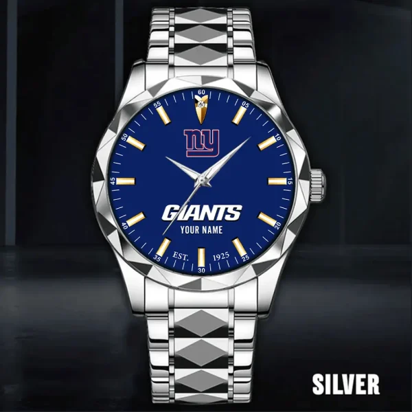 New York Giants Men Watch Classic Business Calendar Week Stainless Steel Waterproof MTTDMW440 - Image 5