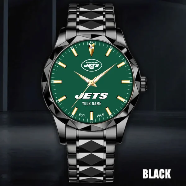 New York Jets Men Watch Classic Business Calendar Week Stainless Steel Waterproof MTTDMW441 - Image 3