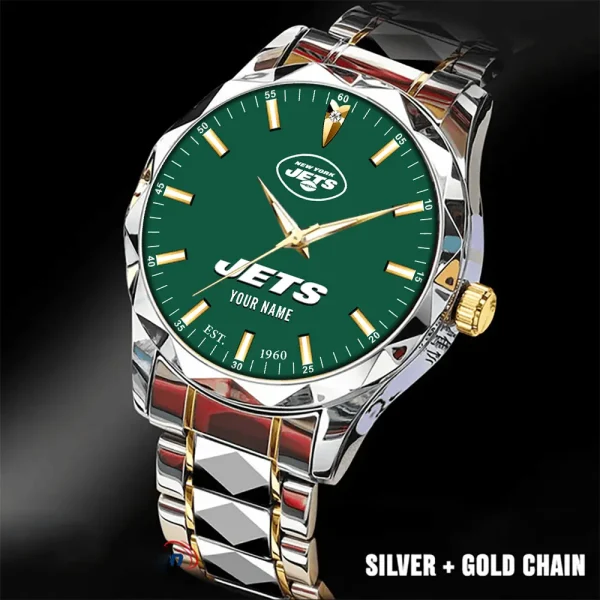 New York Jets Men Watch Classic Business Calendar Week Stainless Steel Waterproof MTTDMW441 - Image 5