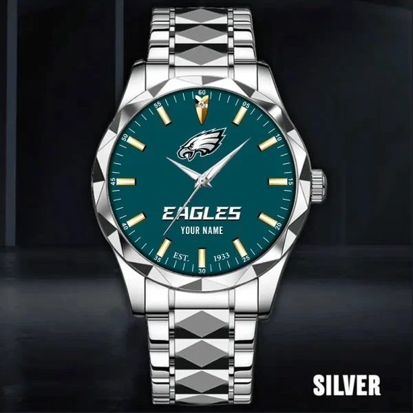 Philadelphia Eagles Men Watch Classic Business Calendar Week Stainless Steel Waterproof MTTDMW442 - Image 3