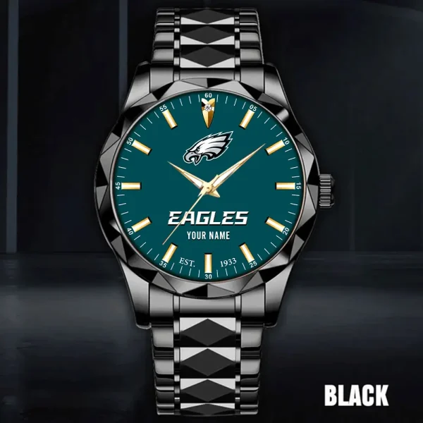 Philadelphia Eagles Men Watch Classic Business Calendar Week Stainless Steel Waterproof MTTDMW442 - Image 5