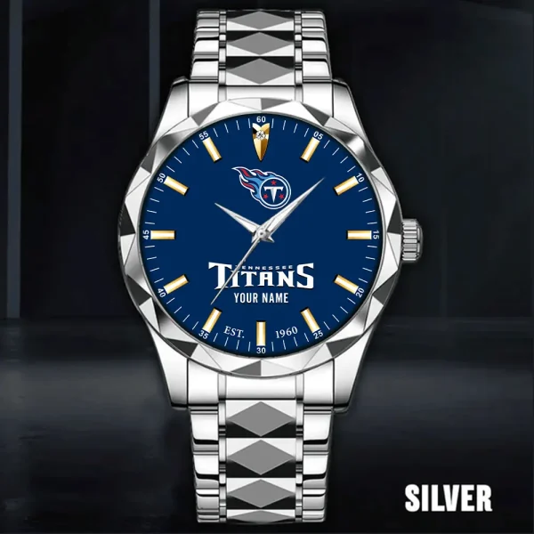 Tennessee Titans Men Watch Classic Business Calendar Week Stainless Steel Waterproof MTTDMW447 - Image 4