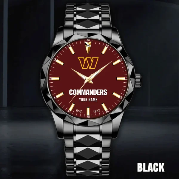 Washington Commanders Men Watch Classic Business Calendar Week Stainless Steel Waterproof MTTDMW448 - Image 3