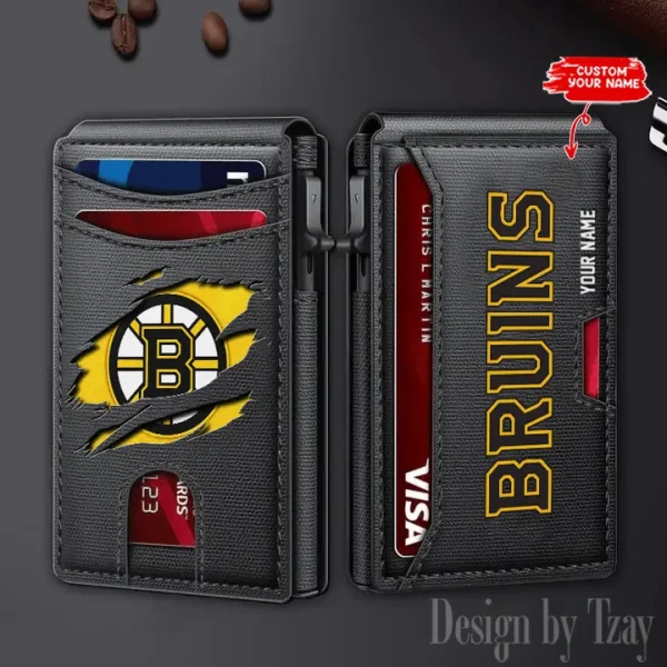 Boston Bruins Card Holder Wallets style 2025 ANZFCS101