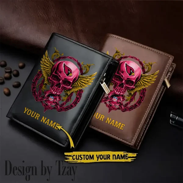 Arizona Cardinals Leather Wallets Vertical Style SPTLVW788