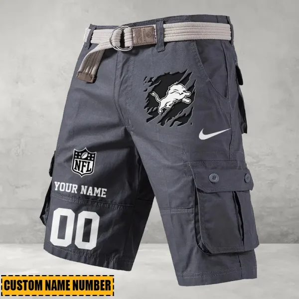 Detroit Lions Mountain Bike Shorts Tactics Cargo ANZSBT098 - Image 5