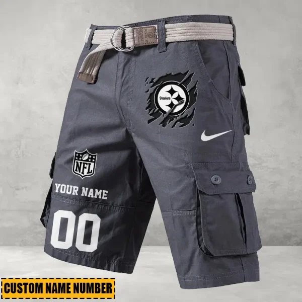 Pittsburgh Steelers Mountain Bike Shorts Tactics Cargo ANZSBT114 - Image 3