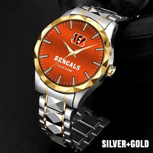 Cincinnati Bengals Business Watch For Men Luxury Waterproof Stainless Steel New Design 2025 ANZDMW455