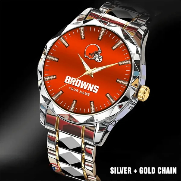 Cleveland Browns Business Watch For Men Luxury Waterproof Stainless Steel New Design 2025 ANZDMW456