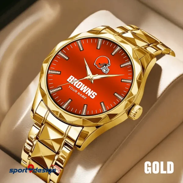 Cleveland Browns Business Watch For Men Luxury Waterproof Stainless Steel New Design 2025 ANZDMW456 - Image 2