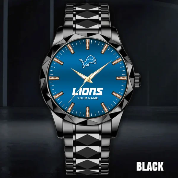 Detroit Lions Business Watch For Men Luxury Waterproof Stainless Steel New Design 2025 ANZDMW459 - Image 4