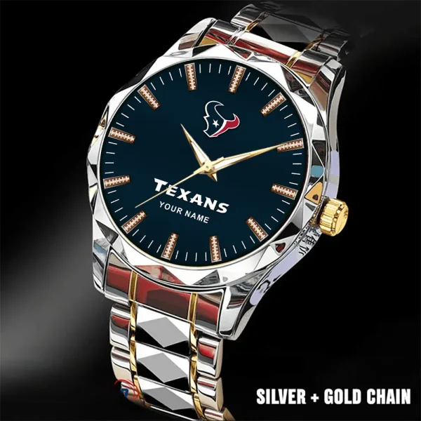 Houston Texans Business Watch For Men Luxury Waterproof Stainless Steel New Design 2025 ANZDMW461