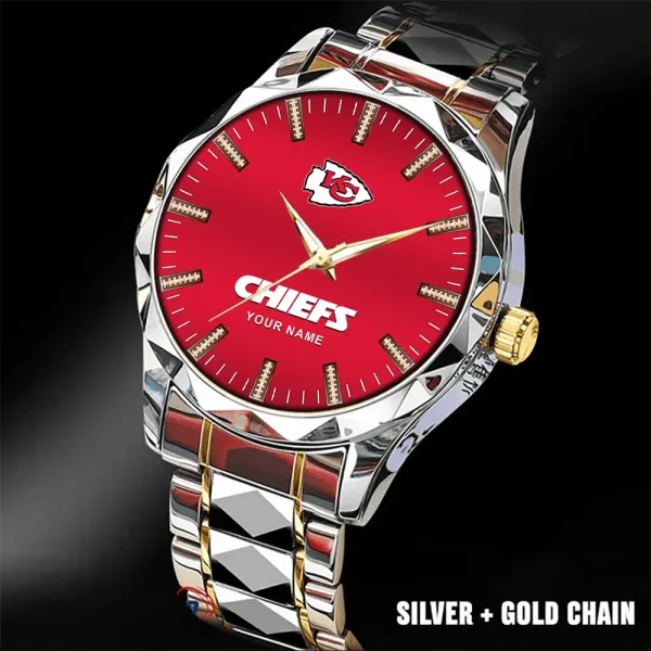 Kansas City Chiefs Business Watch For Men Luxury Waterproof Stainless Steel New Design 2025 ANZDMW464