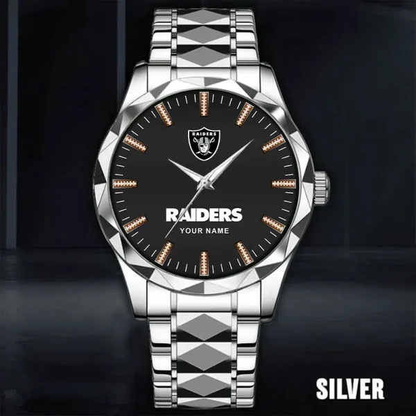 Las Vegas Raiders Business Watch For Men Luxury Waterproof Stainless Steel New Design 2025 ANZDMW465 - Image 2