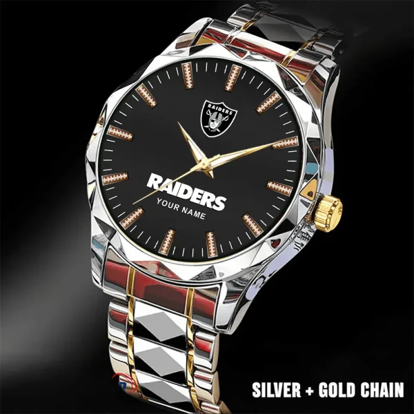 Las Vegas Raiders Business Watch For Men Luxury Waterproof Stainless Steel New Design 2025 ANZDMW465 - Image 3