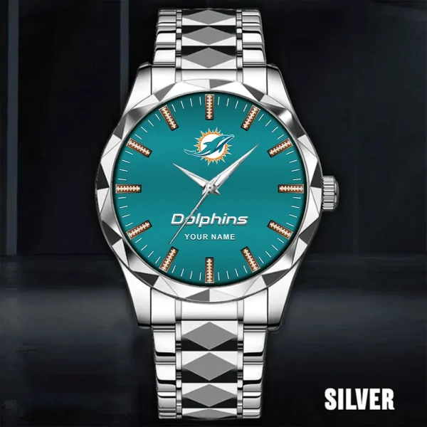 Miami Dolphins Business Watch For Men Luxury Waterproof Stainless Steel New Design 2025 ANZDMW468 - Image 3