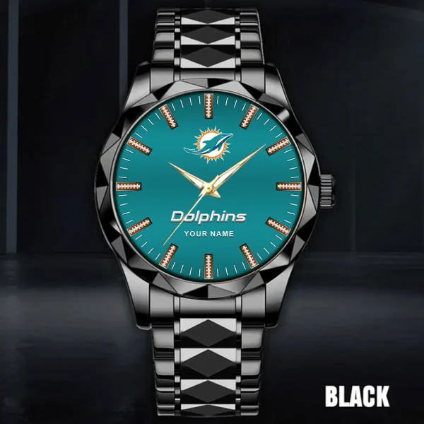 Miami Dolphins Business Watch For Men Luxury Waterproof Stainless Steel New Design 2025 ANZDMW468 - Image 4