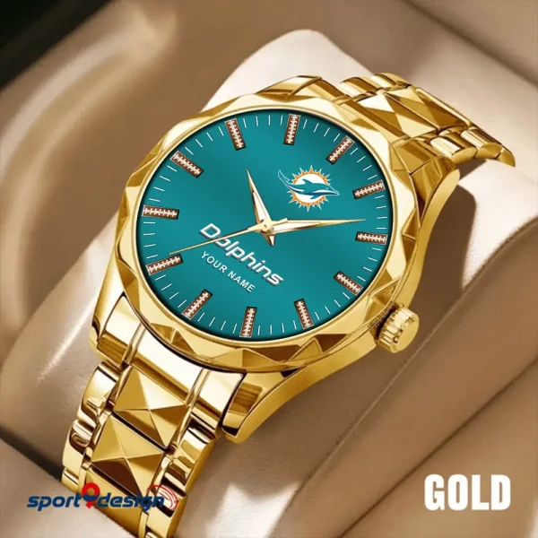 Miami Dolphins Business Watch For Men Luxury Waterproof Stainless Steel New Design 2025 ANZDMW468 - Image 5
